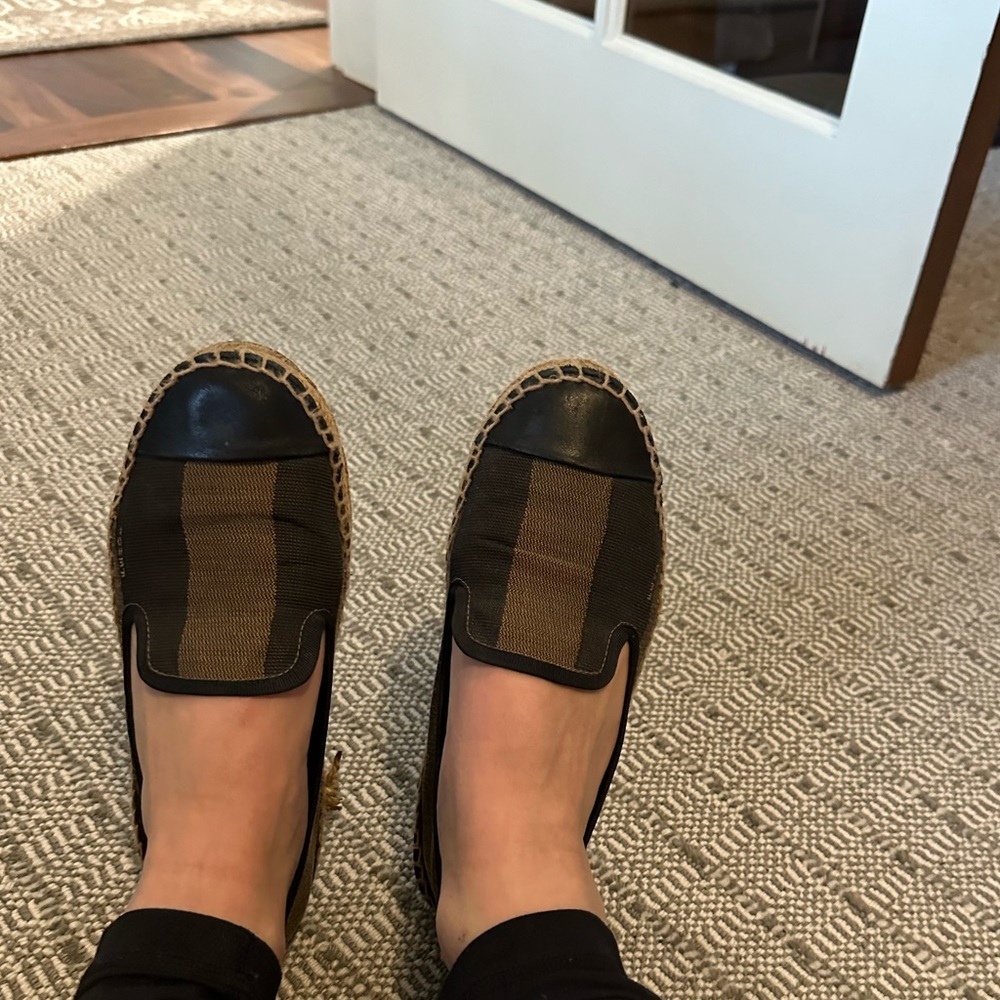 Fendi flats! Definitely worn but definitely fendi! Really cute and trendy!